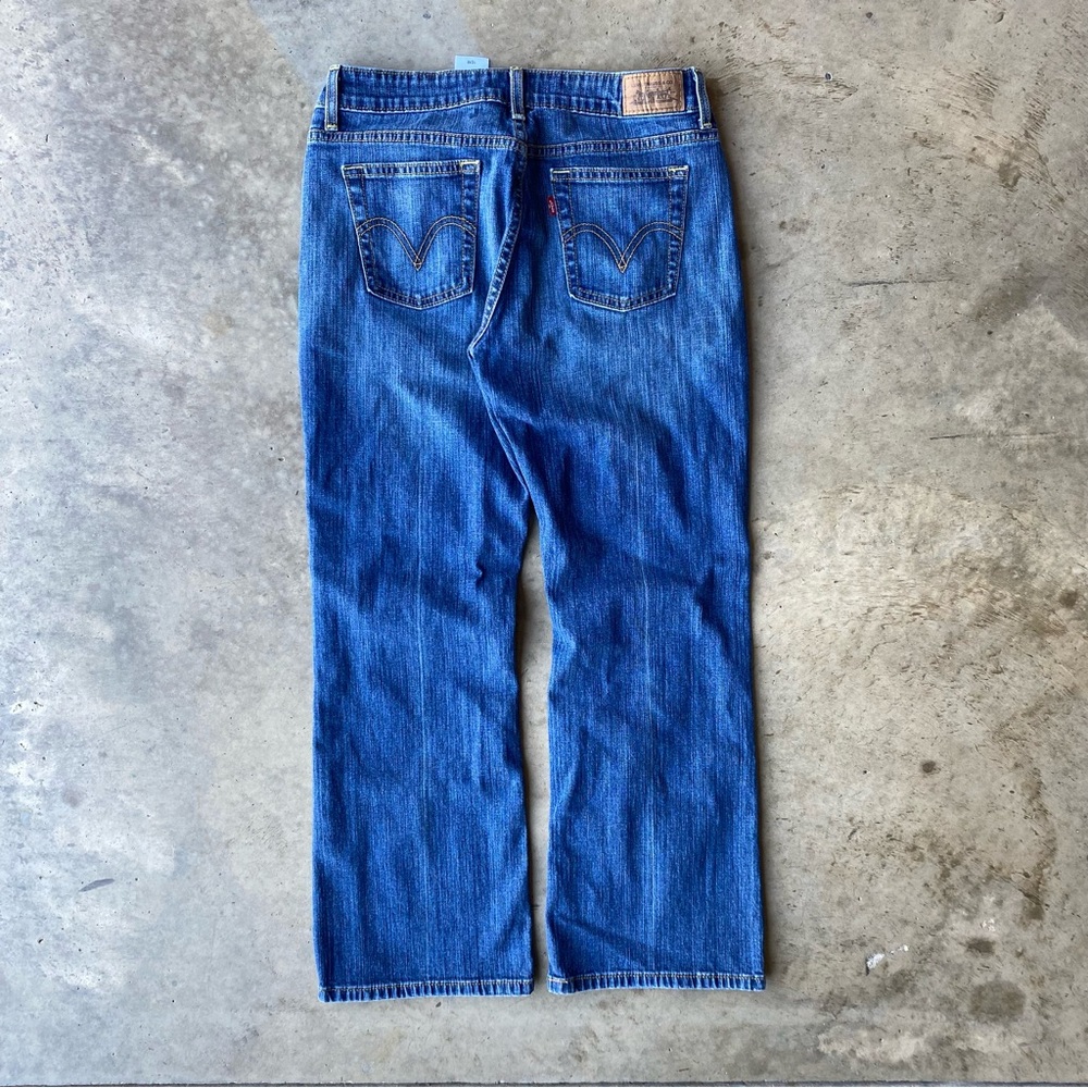 Vintage Levi’s jeans 515 bootcut flare denim size 10M (30) red tab y2k